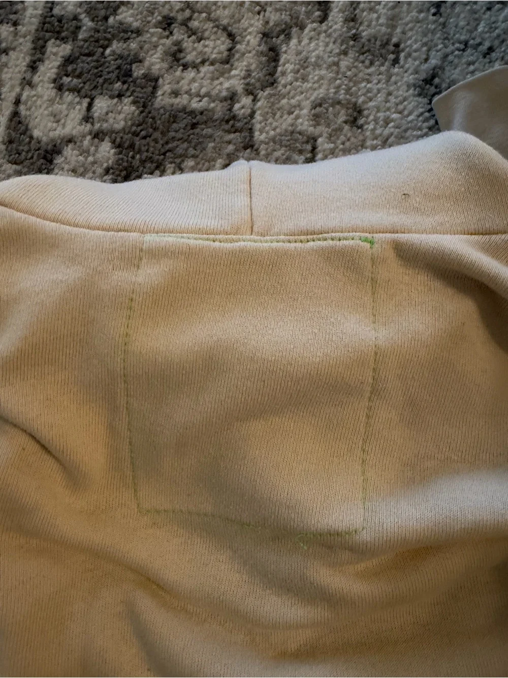 Aviator Nation Cream Hoodie with Rainbow Surf Circle Logo